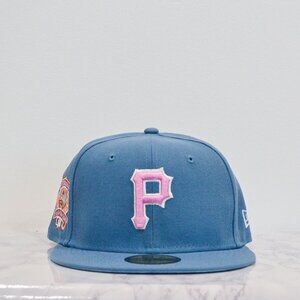 New Era Pittsburg Pirates Fitted Hat with Side Patch 7 1/2